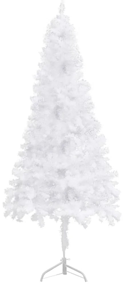 Árvore de Natal artificial de canto 210 cm PVC branco