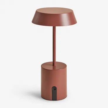 Lâmpada De Mesa Led Sem Fios Uliana Terracota - Sklum