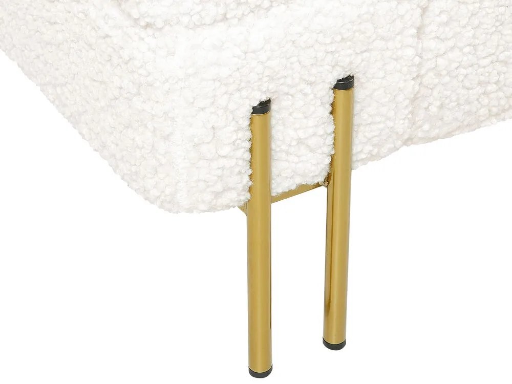 Sofá de 3 lugares em tecido bouclé branco GRANNA Beliani