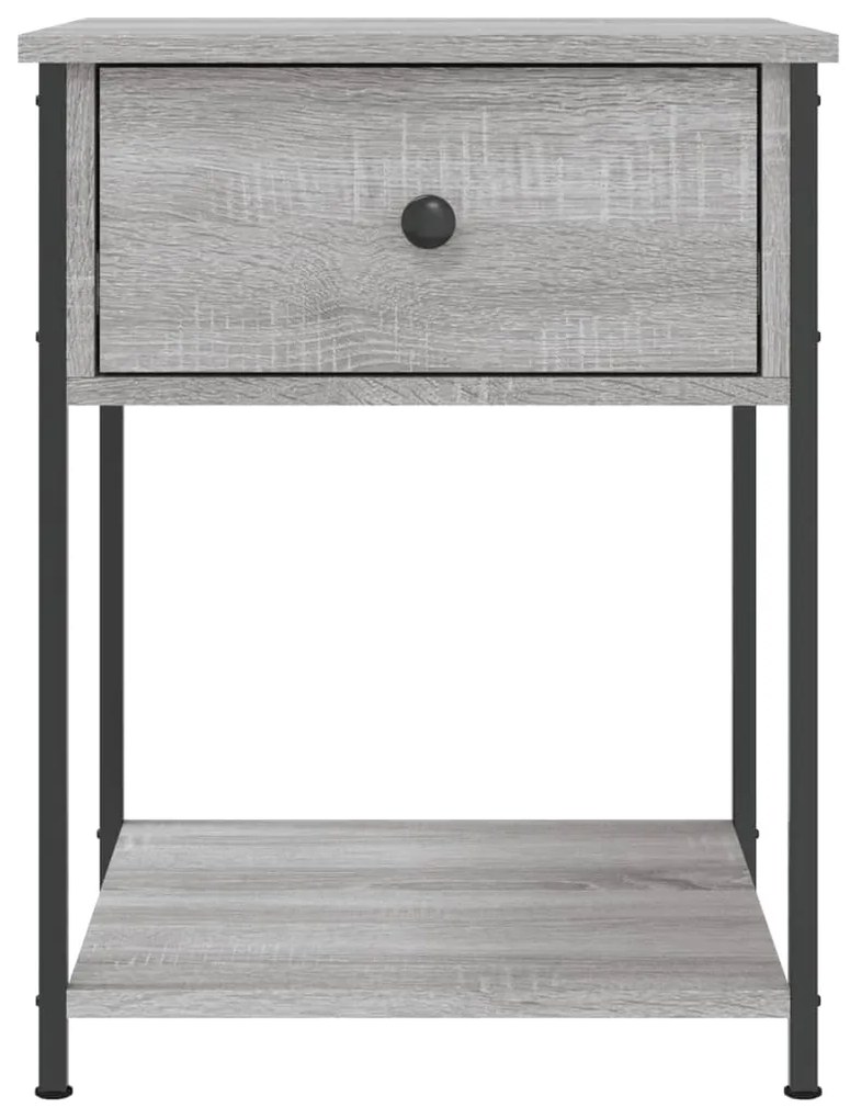 Mesas de cabeceira 2pcs 44x45x58 deriv. de madeira cinza sonoma