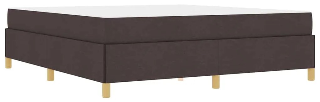 Cama Box Outros Marrom Escuro e Branco 180 x 200 cm tecido