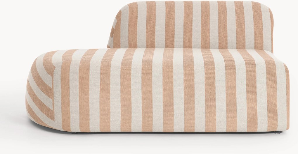 Módulo com chaise longue às riscas Wolke