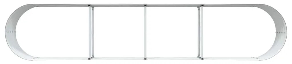 Cama Elevada de Jardim Verde vidaXL 400x80x44 cm em Aço Galvanizado