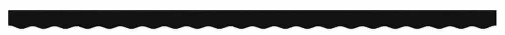 Valance de Toldos pra Estrutura de 5m Preto 4.8x0.2m