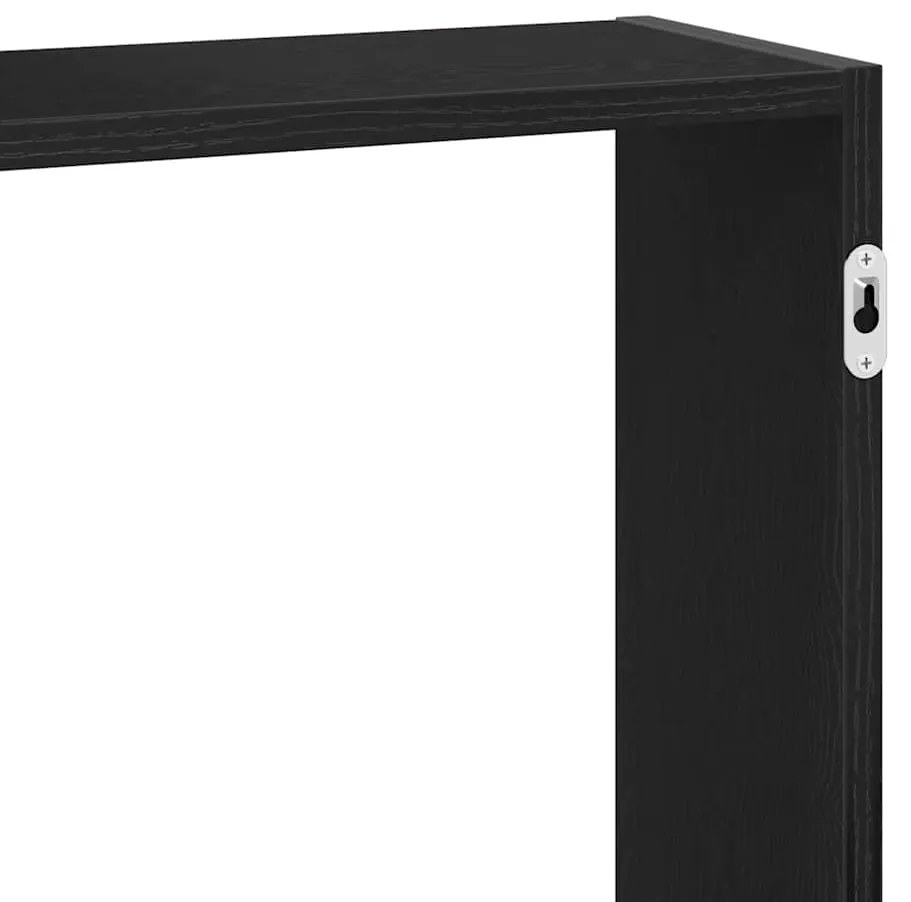Prateleira de parede 159x18x65 cm deriv. madeira carvalho preto