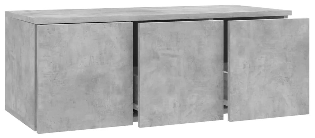 Móvel de TV 80x34x30 cm derivados de madeira cinzento cimento