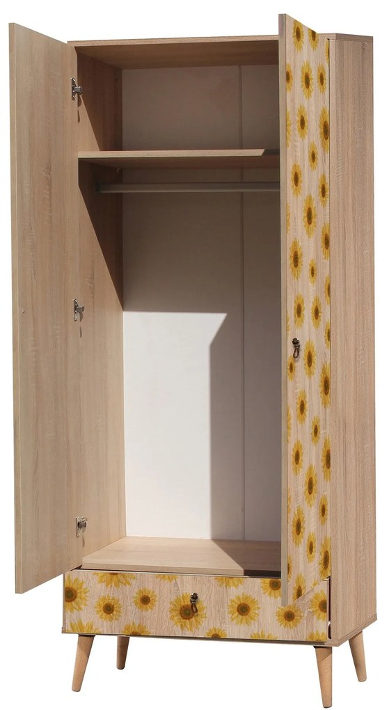 Roupeiro City – Multicolor – 80 cm x 190 cm x 45 cm