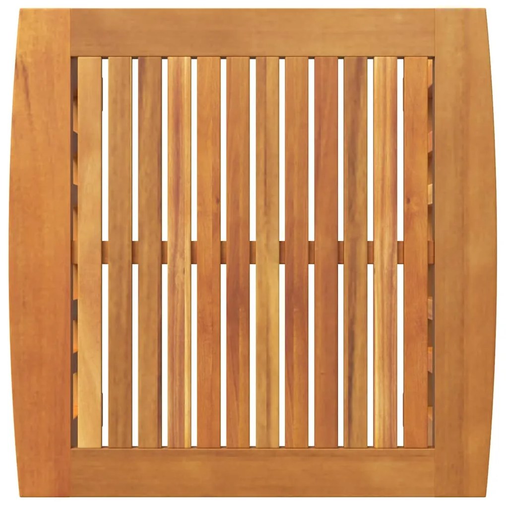 Mesa Lateral de Jardim vidaXL Castanho 45x45x50 cm em Madeira de Acáci