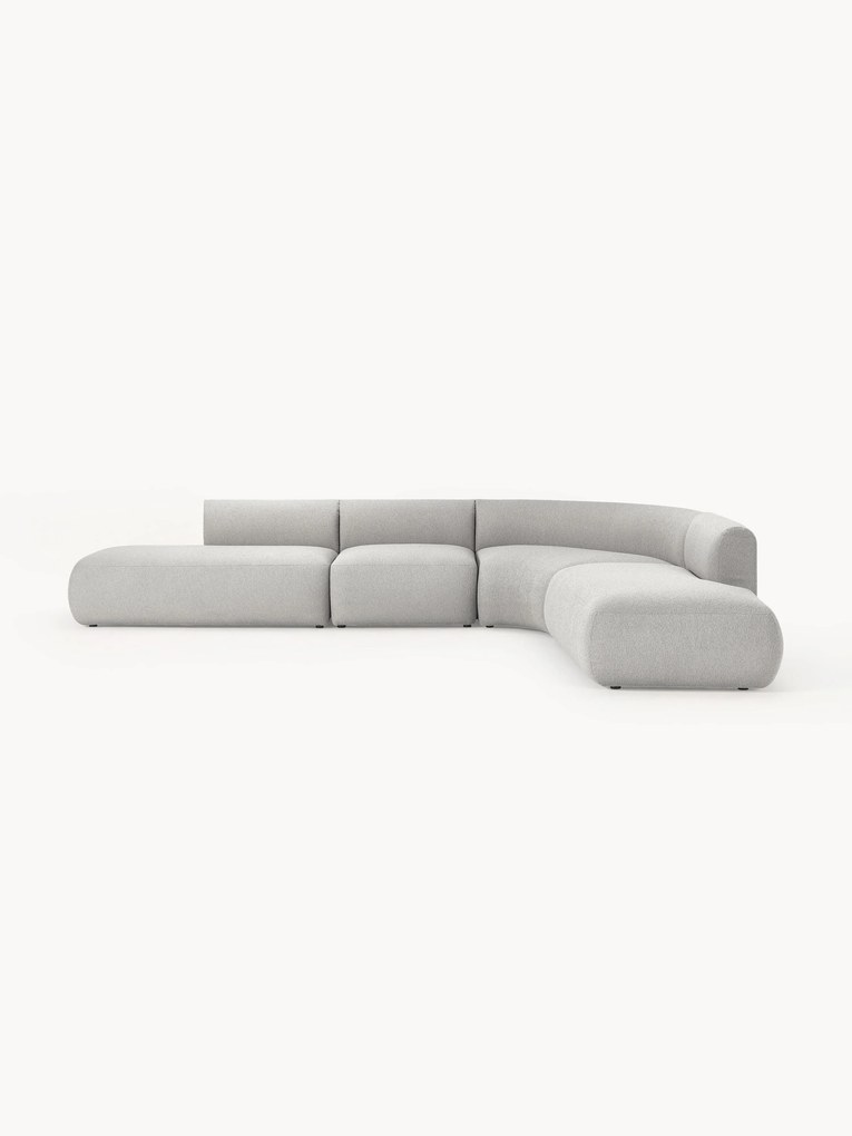 Sofá de canto modular XL em bouclé Sofia