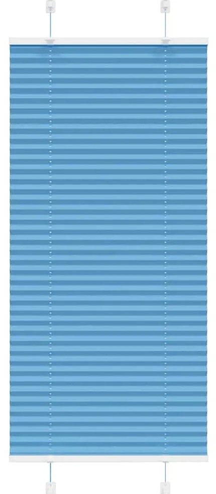 Plissado Cego Azul 60x150 cm Largura Tecido 59,4 cm Poliéster