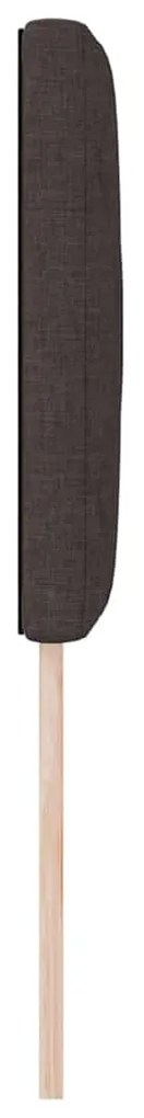 Cabeceira com Design de Blocos de Diamante Castanho Escuro 80cm, Tecid