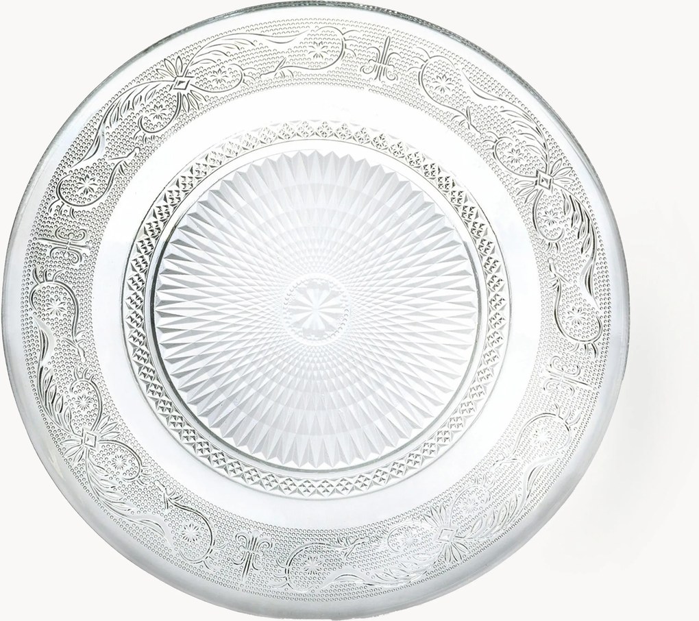 Pratos de jantar em vidro com textura Imperial, conjunto de 6