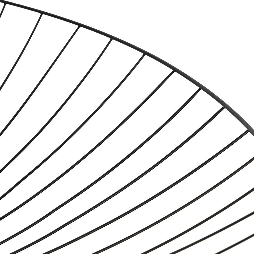 Candeeiro de suspensão design preto 66cm - Pua Design