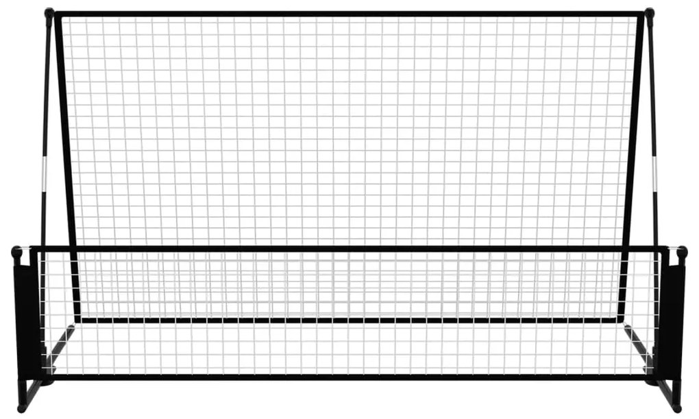 Baliza de futebol com ressalto 2 em 1 202x104x120 cm aço
