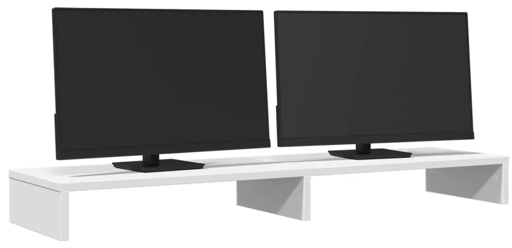 Suporte para monitor 100x27x10 cm derivados de madeira branco