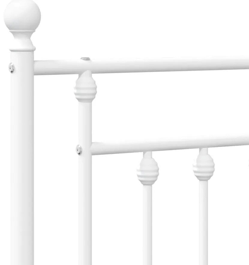 Cabeceira de cama 200 cm metal branco