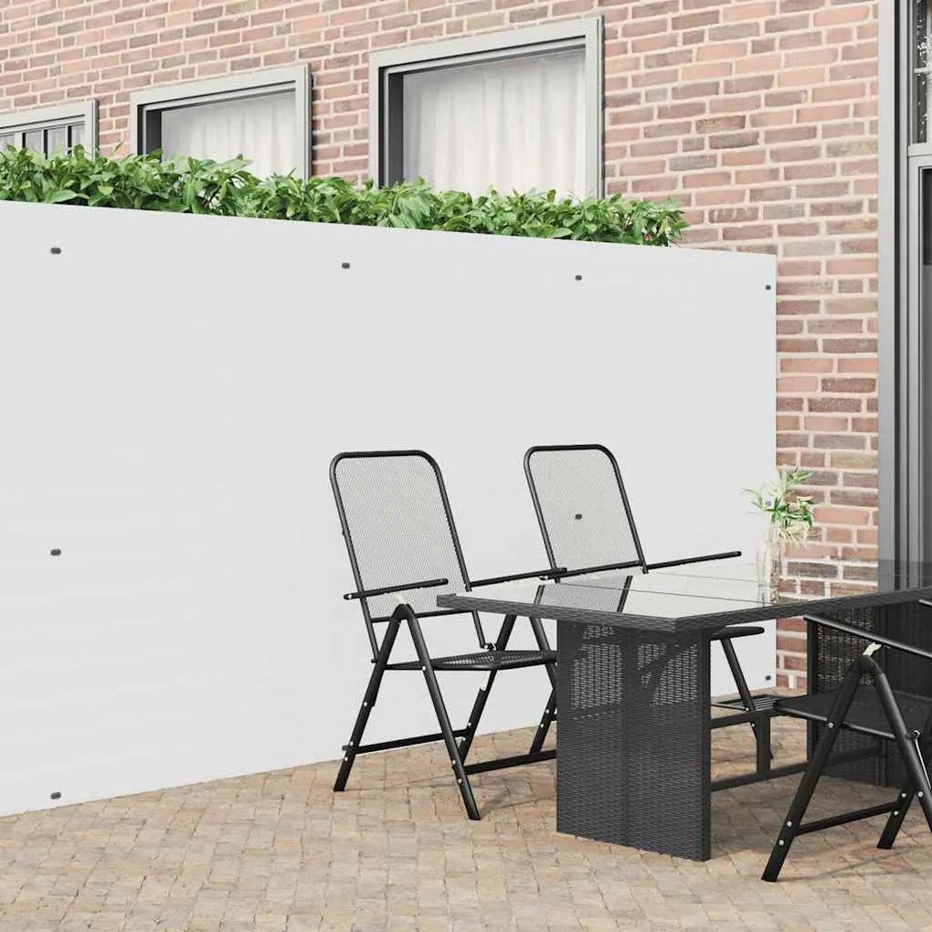Cerca de jardim dupla face branco 1,8x3 m PVC