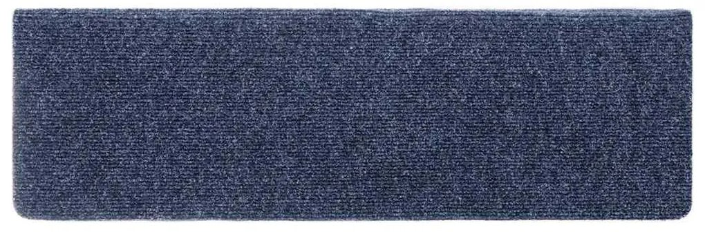 Tapetes de escada 10 pcs 65x21x4 cm agulhado antracite