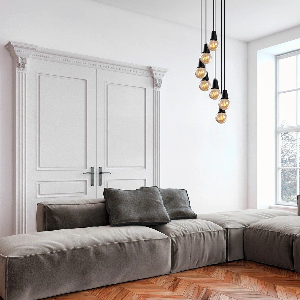 Chandelier Fes – Preto – 50 x 50 cm