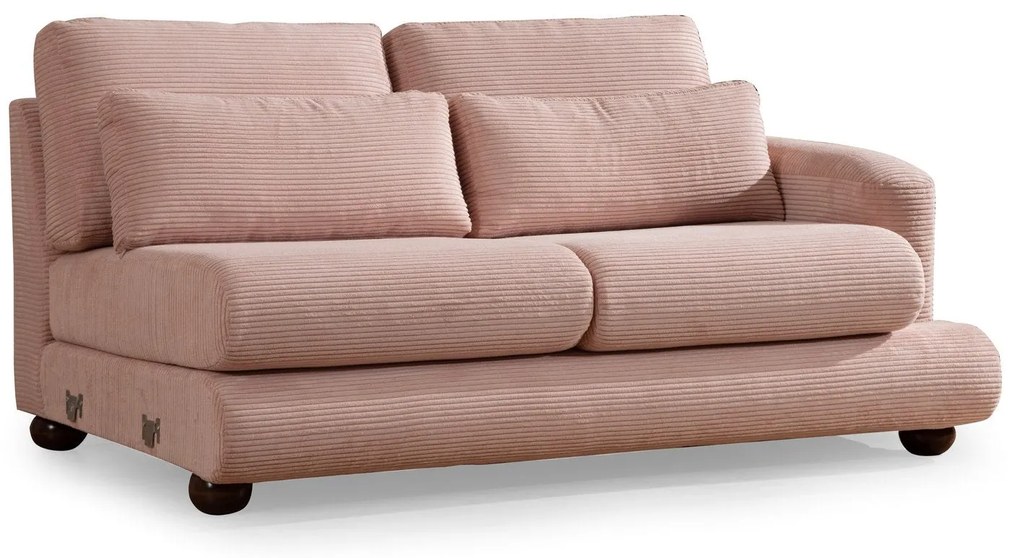 Sofá de Canto River – Rosa – 150x330 cm
