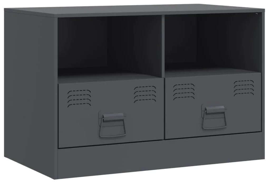 Móveis de TV 2 pcs 67x39x44 cm aço antracite