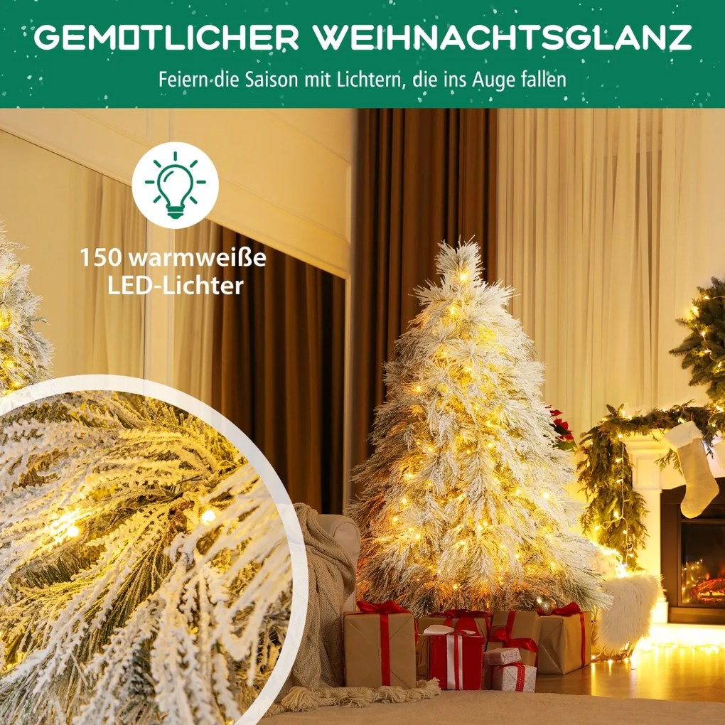 Poste de luz de Natal de 68 polegadas com lanterna de globo de neve ativada por som - vermelho