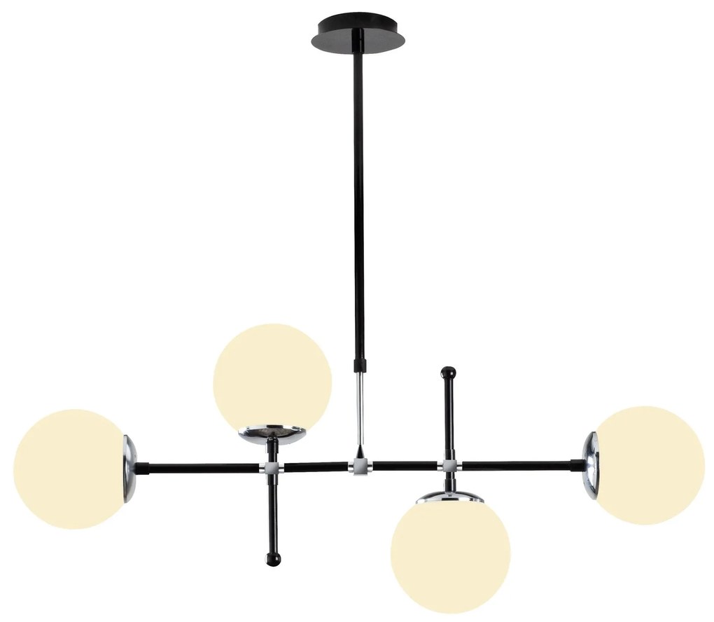 Chandelier My Legend – Preto e Branco – 90 x 15 cm
