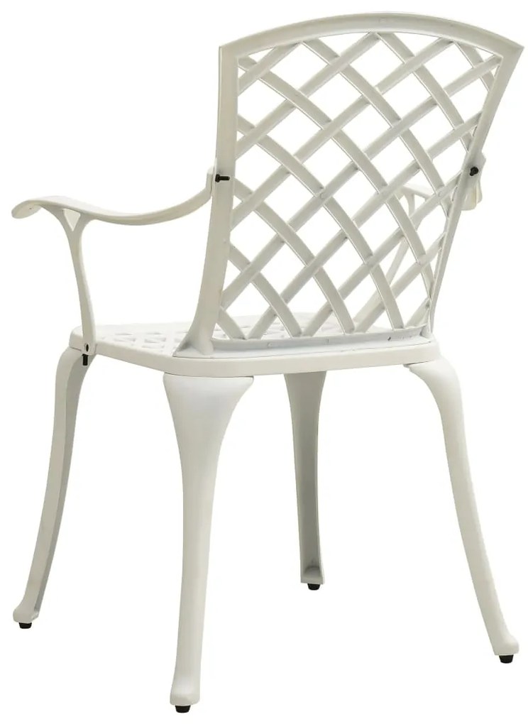 3 pcs conjunto bistrô alumínio fundido branco