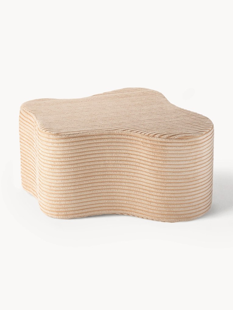 Pufe para crianças em bombazina artesanal Cloud