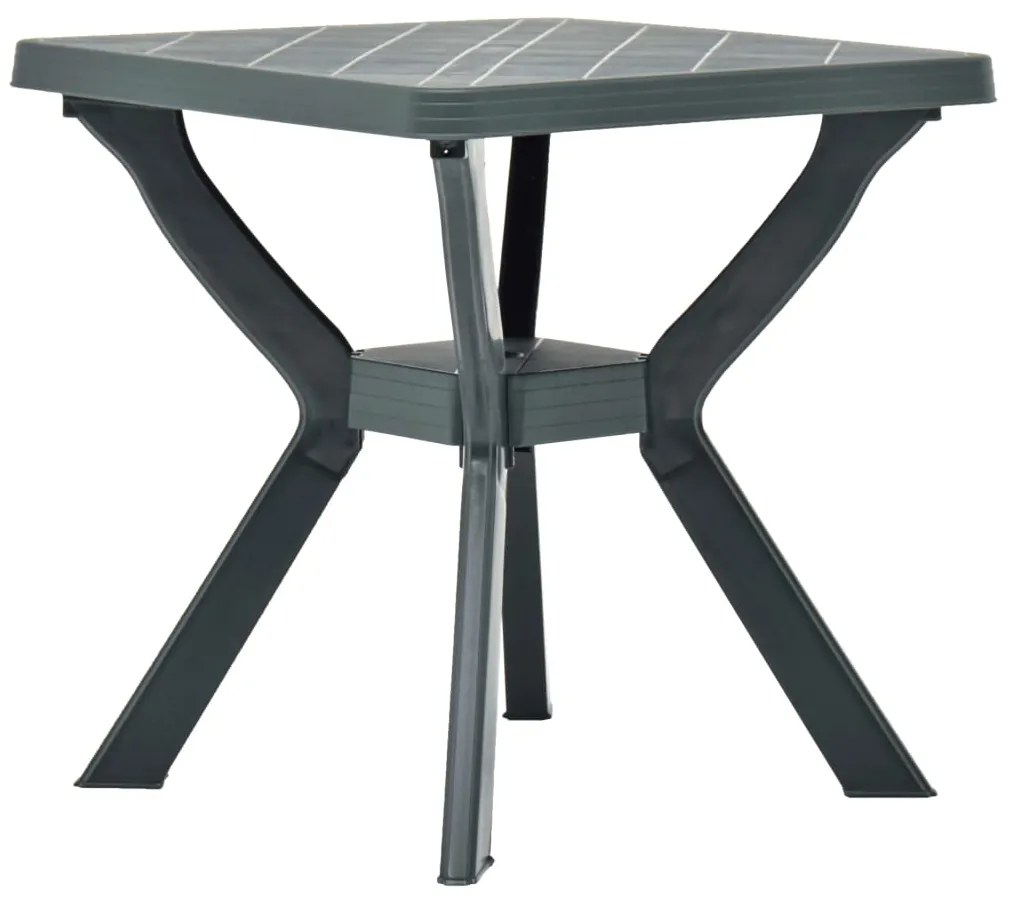 Mesa de bistrô 70x70x72 cm plástico verde