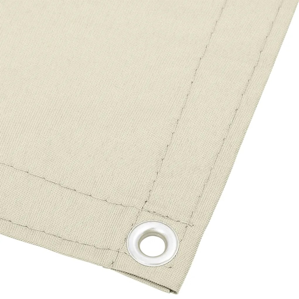 Tela de varanda 120x800 cm 100% poliéster oxford creme