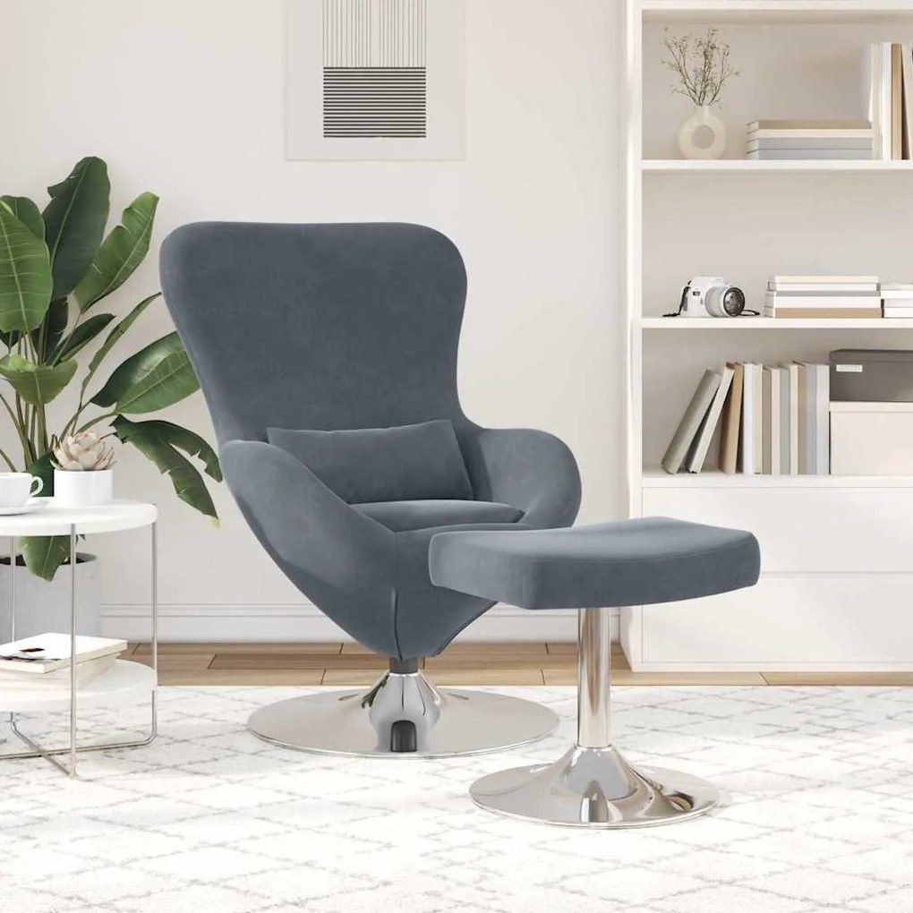 Poltronas, Recliners &amp; Cadeiras-Camas 2 pcs Cinzento escuro