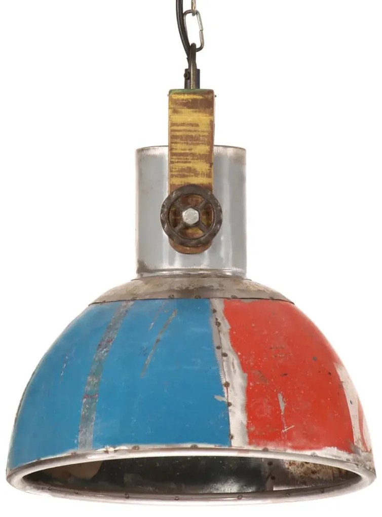 Candeeiro suspenso industrial redondo 25W 30 cm E27 multicor