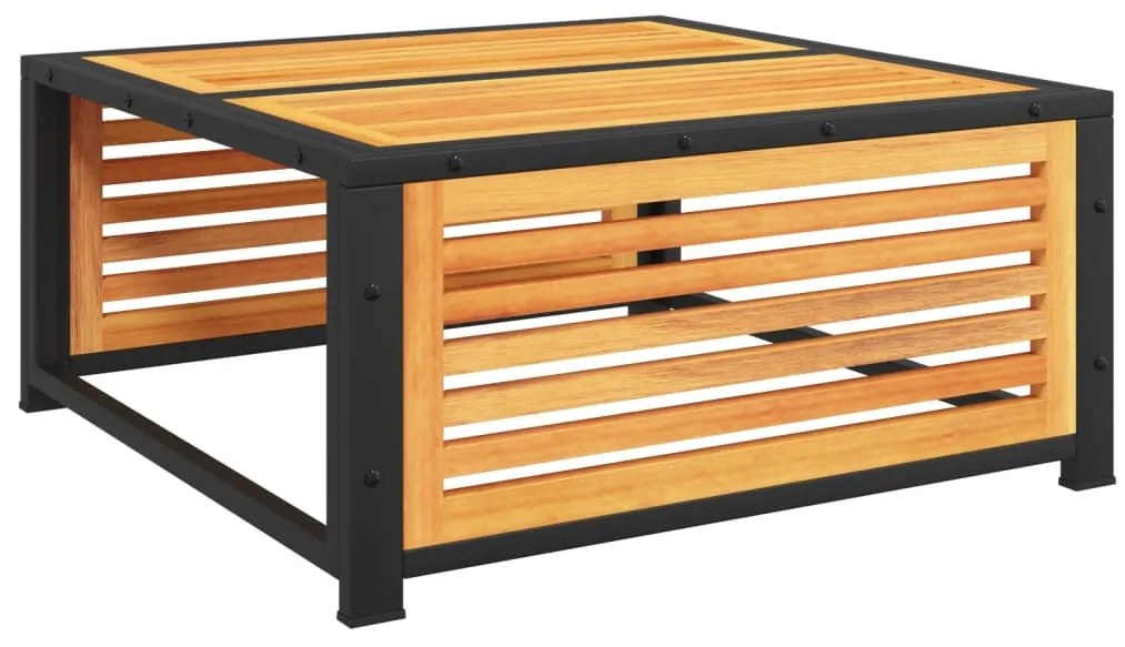 Mesa de jardim 68x68x30 cm madeira de acácia maciça