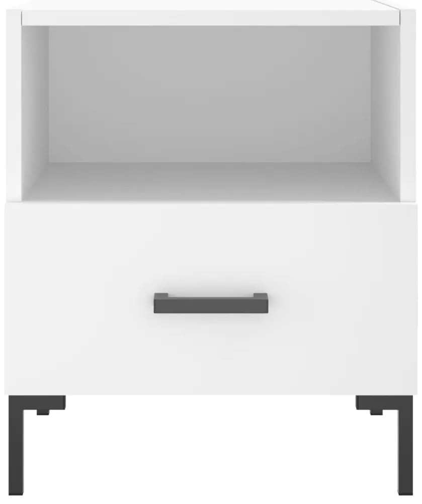 Mesa de cabeceira 40x35x47,5 cm derivados de madeira branco