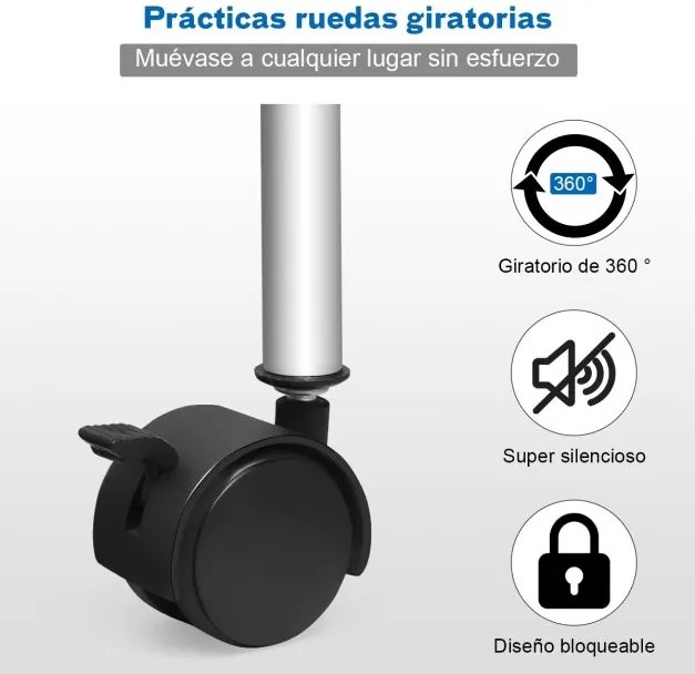 Carrinho com 20 gavetas multiusos leve  64 x 39 x 88 cm Preto