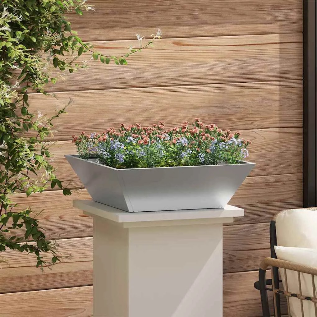 Bowl de Jardim , kit com 5 plantadores de 50x50x15 cm feitos de aço ga