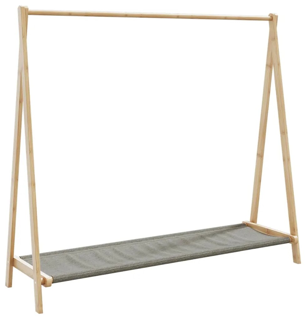 Roupeiro com prateleiras 106x34x102 cm bambu
