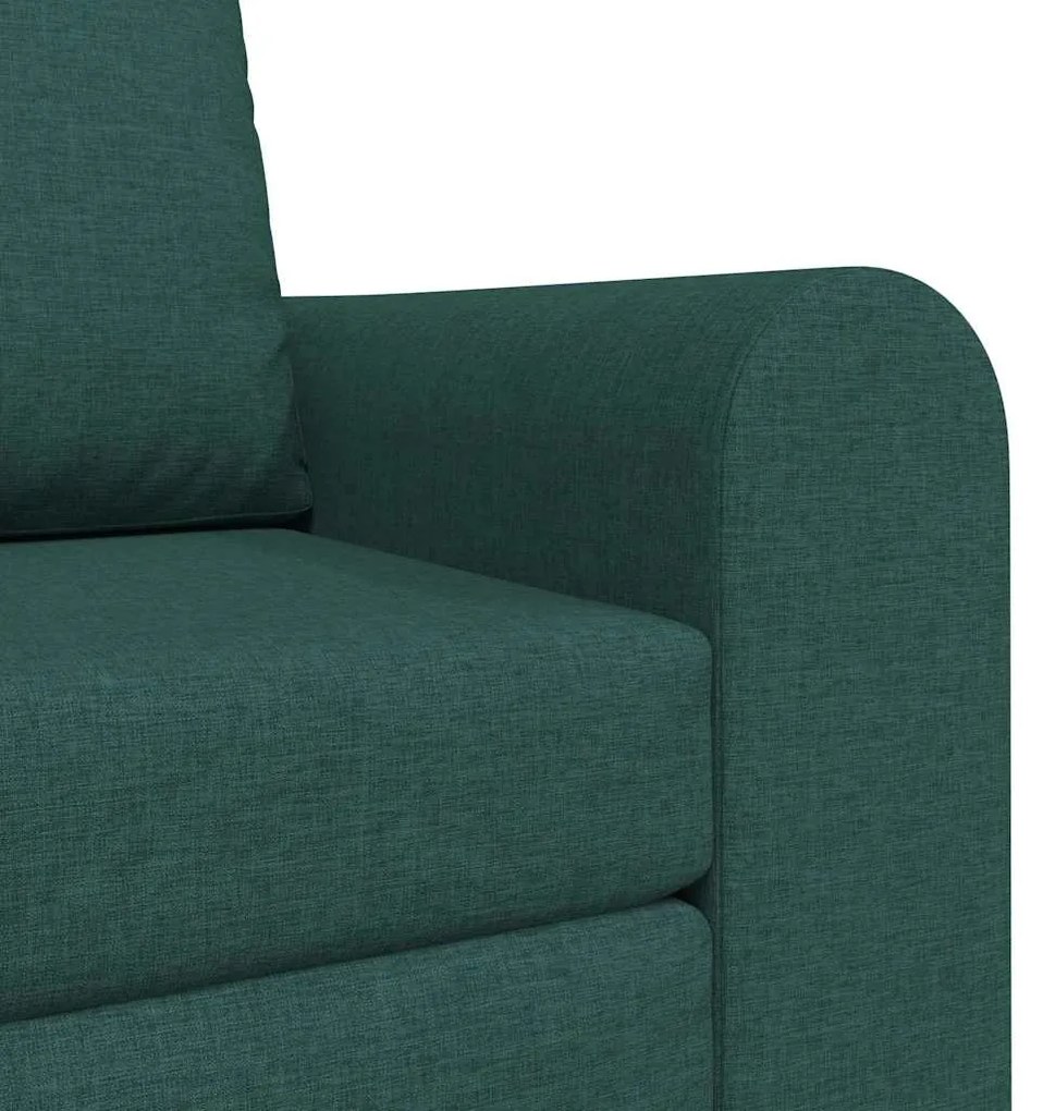 Sofá Cama de Chão 2-em-1 Verde Escuro 98x71x83 cm Tecido