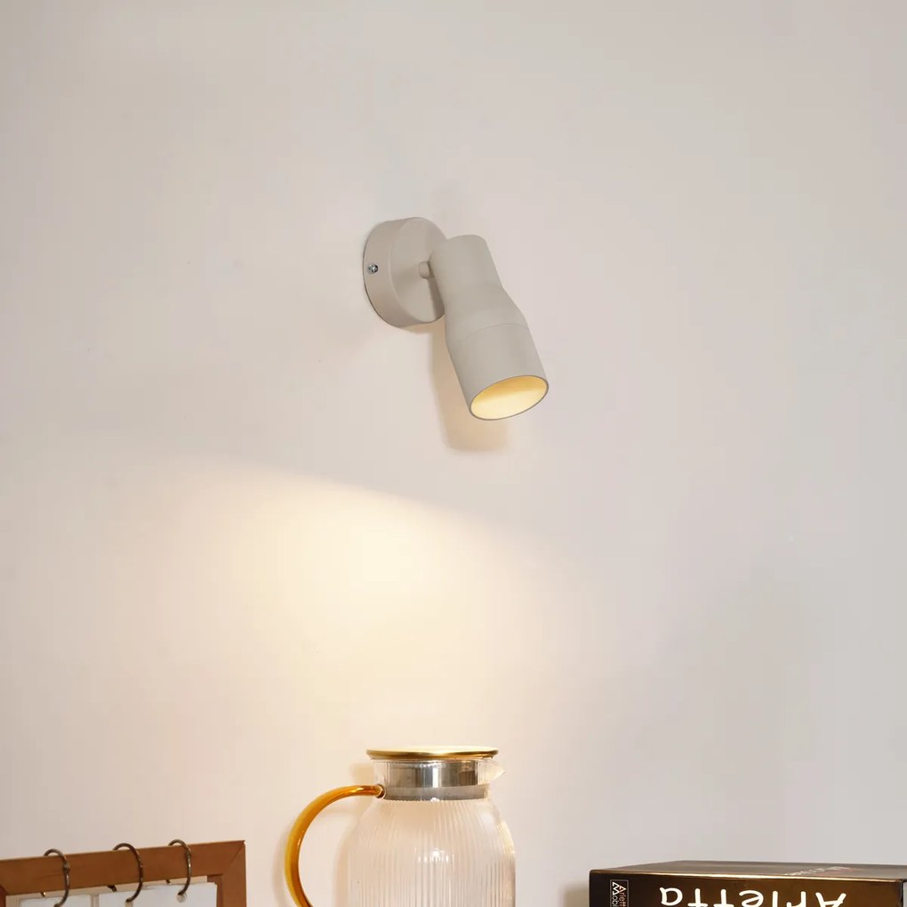 Foco de teto moderno bege GU10 50mm redondo - Stanley