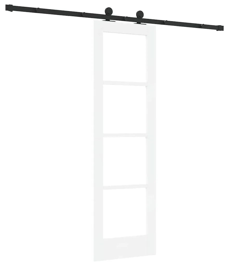 Porta Deslizante vidaXL com Conjunto de Ferragens