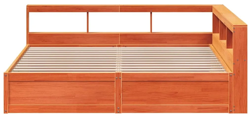 Cama com estante sem colchão 180x200 cm pinho maciço