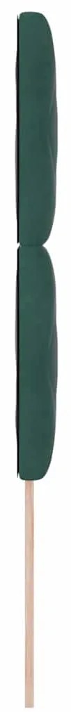Cabeceira LED Blocos de Diamante Verde Escuro 100 cm em Veludo