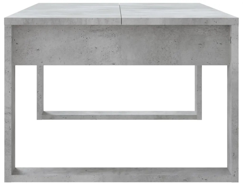 Mesa de centro 102x50x35 cm derivados madeira cinzento cimento