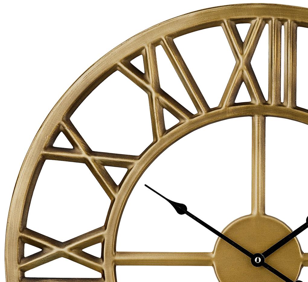 Relógio de parede dourado Ø 61 cm NOTTWIL Beliani