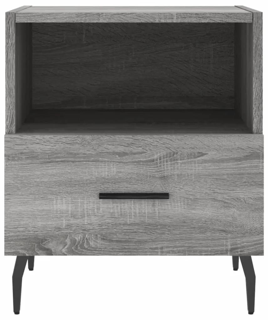 Mesa cabeceira 40x35x47,5 cm derivados madeira sonoma cinza
