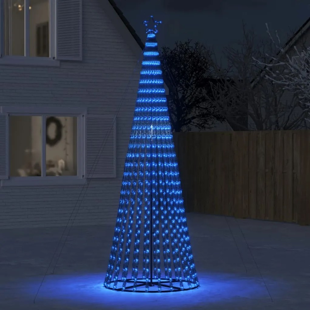 vidaXL LED Árvore de Natal 688 LEDs Azul 300 cm