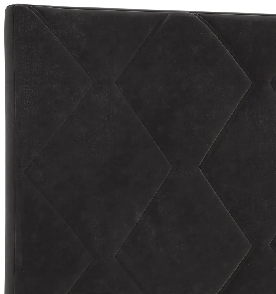 Cabeceira vidaXL Design Blocos de Diamante Preto 200 cm Veludo