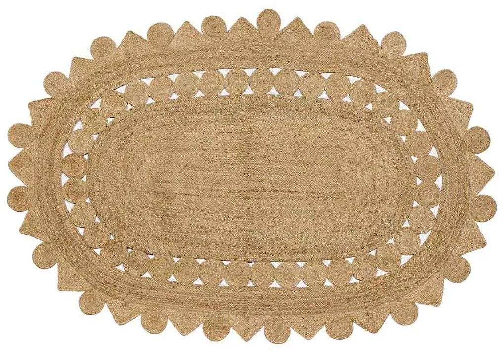 vidaXL Tapete Castanho 205 x 305 cm Juta