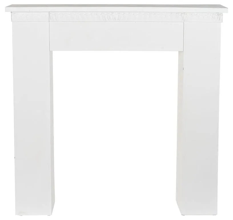 Frente de lareira DKD Home Decor 110 x 23 x 110 cm Abeto Madeira Alumínio